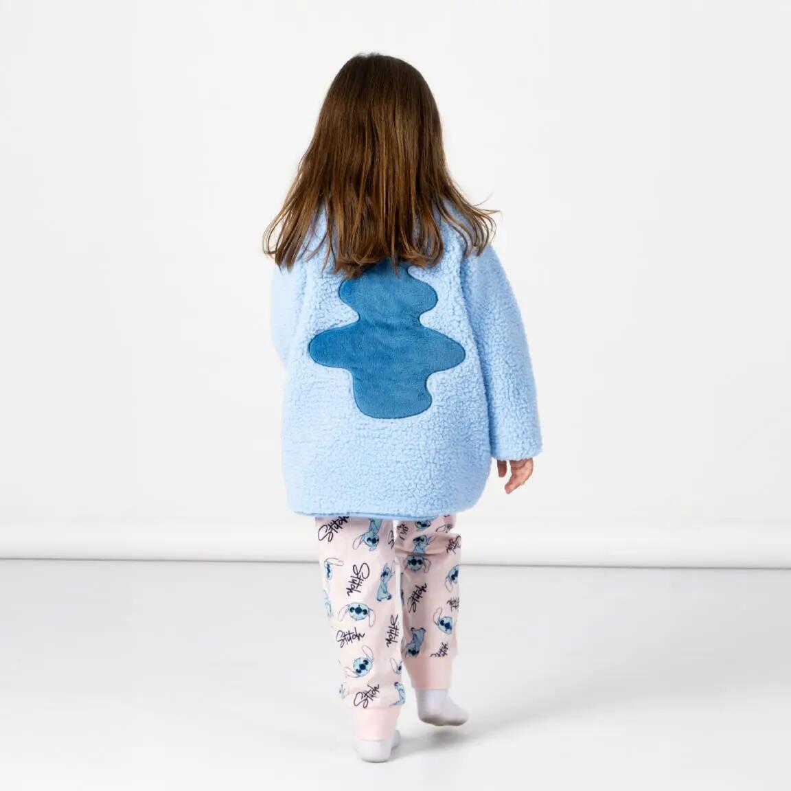 Pyjama Lang Kinder Stitch Tweedelig van Polyester Blauw 4/4