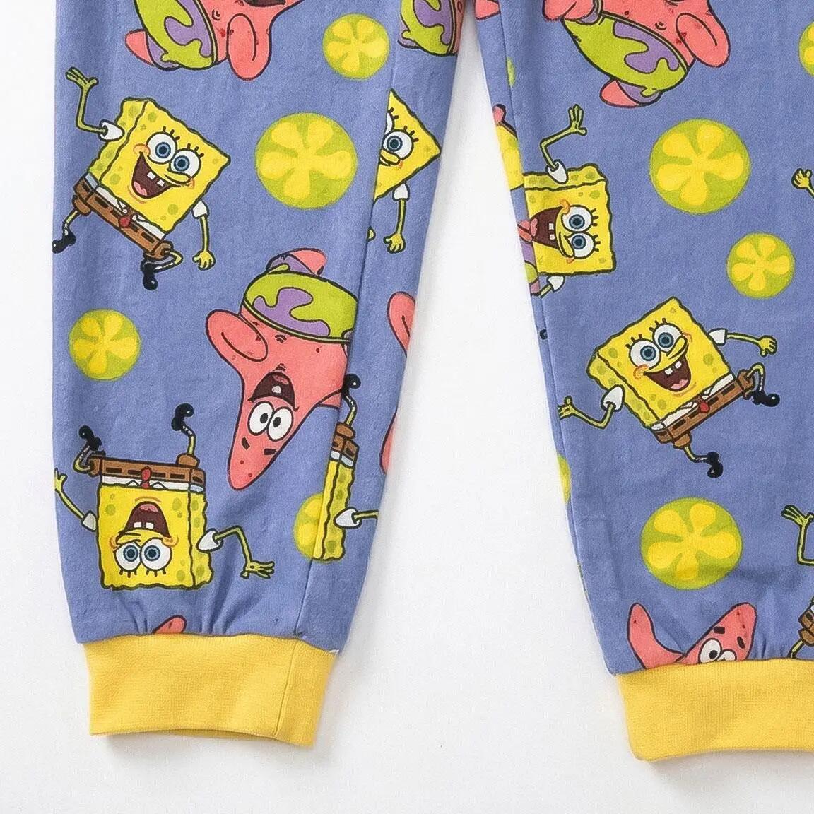 Pyjama Long Enfant Bob Esponja Deux Pièces en Polyester Bleu 3/6