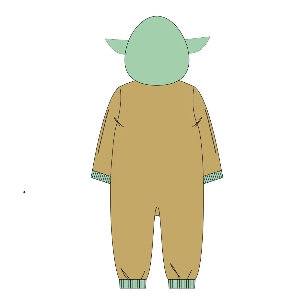 Pyjama Lang Kinder The Mandalorian Tweedelig van Polyester Oker 2/6