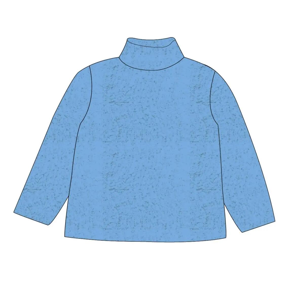 Pyjama Lang Kinder Stitch Tweedelig van Polyester Blauw 2/4