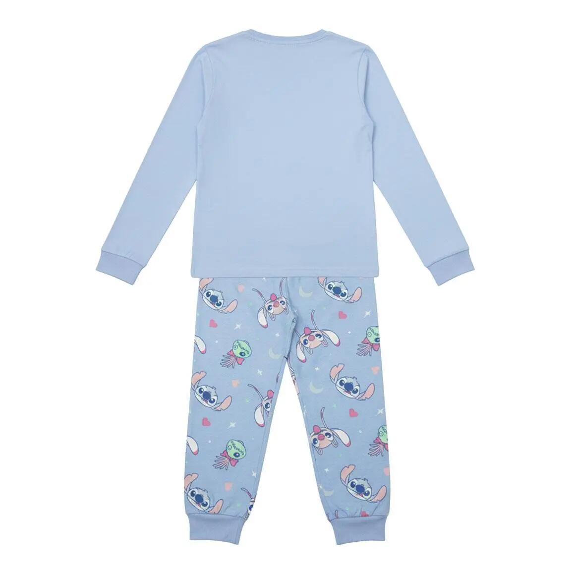 Pyjama Lang Kinder Stitch Tweedelig van Katoen en Polyester Blauw 2/6