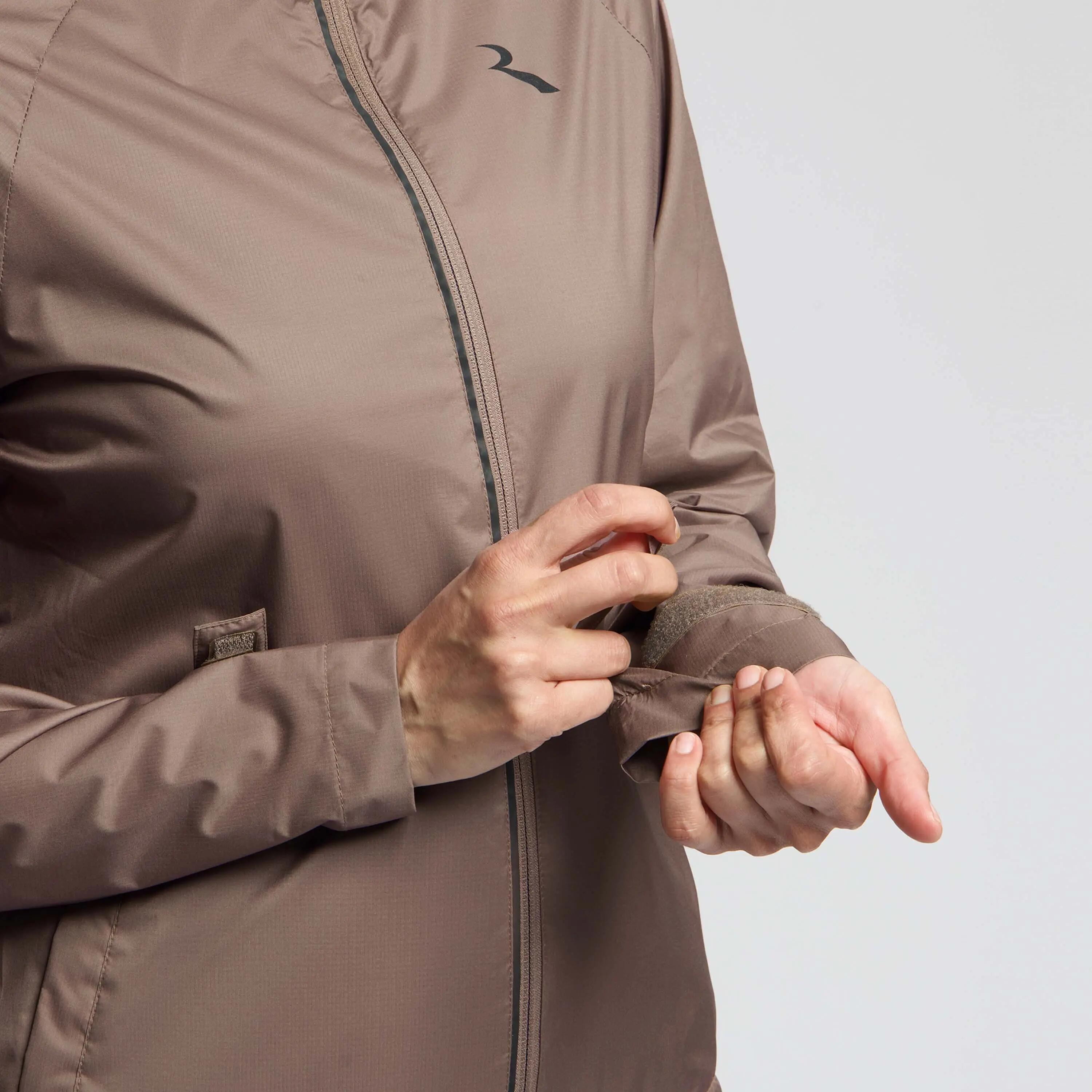 Giacca Running Donna Essential Moka 5/6