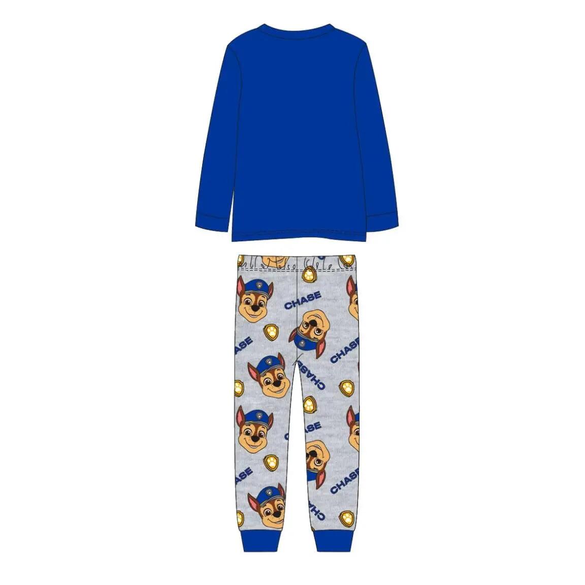 Pyjama Long Enfant Paw Patrol Deux Pièces en Coton et Polyester Bleu 2/6