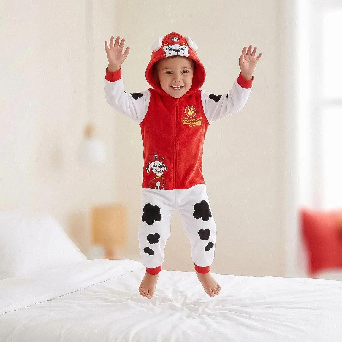 Pyjama Long Enfant Paw Patrol Deux Pièces en Polyester Rouge 6/6