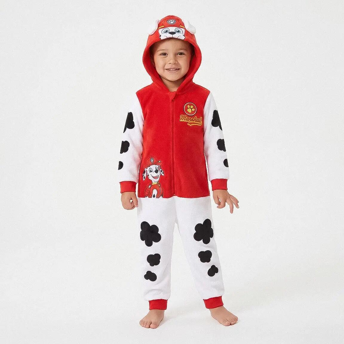 Pyjama Long Enfant Paw Patrol Deux Pièces en Polyester Rouge 4/6