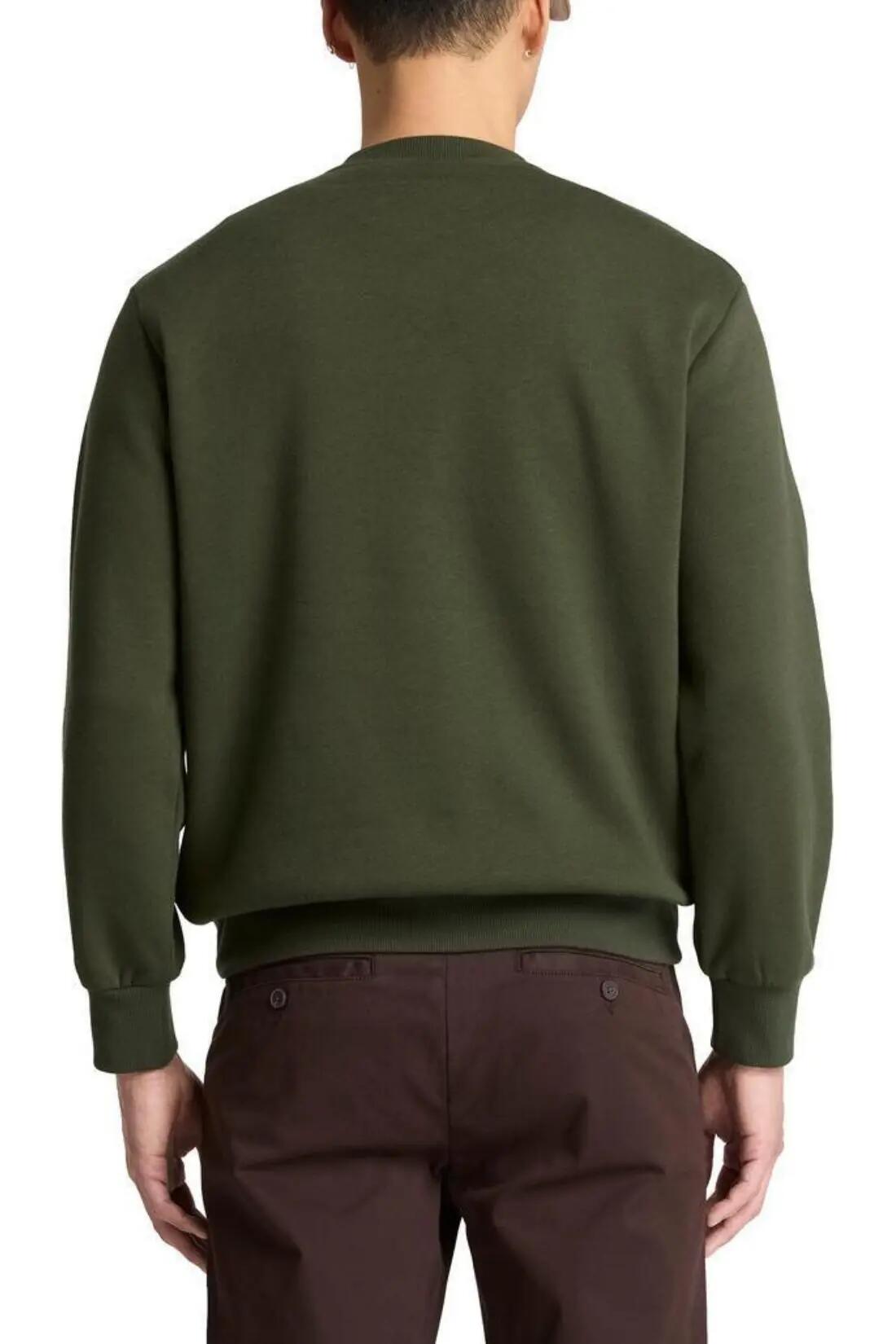Sudadera - Casual - Hombre - Corte regular, cuello redondo - Verde 3/3