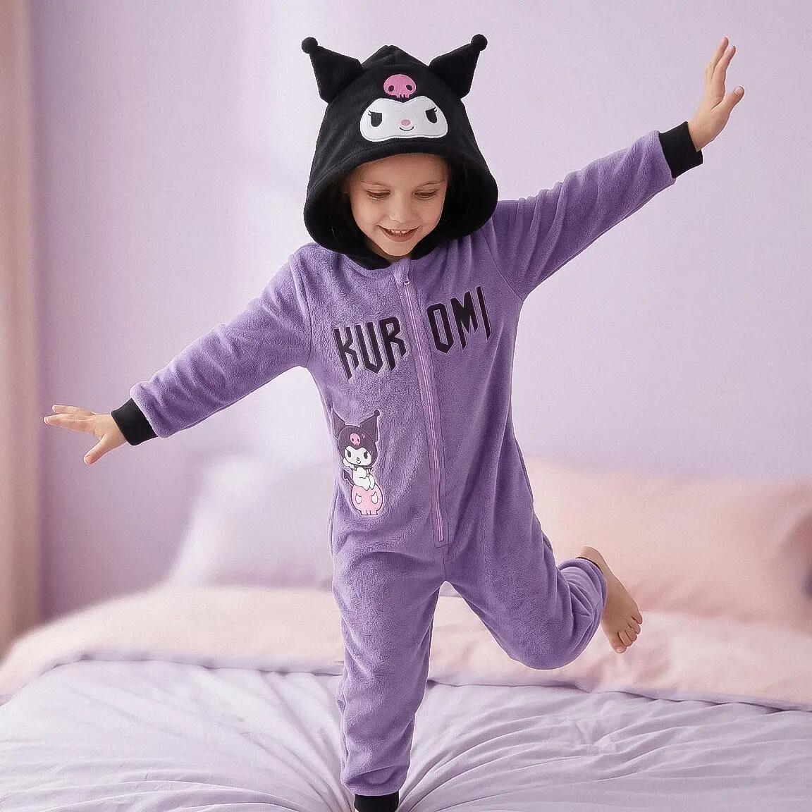 Schlafanzug Lang Kinder Hello Kitty Zweiteilig aus Polyester Flieder 6/6