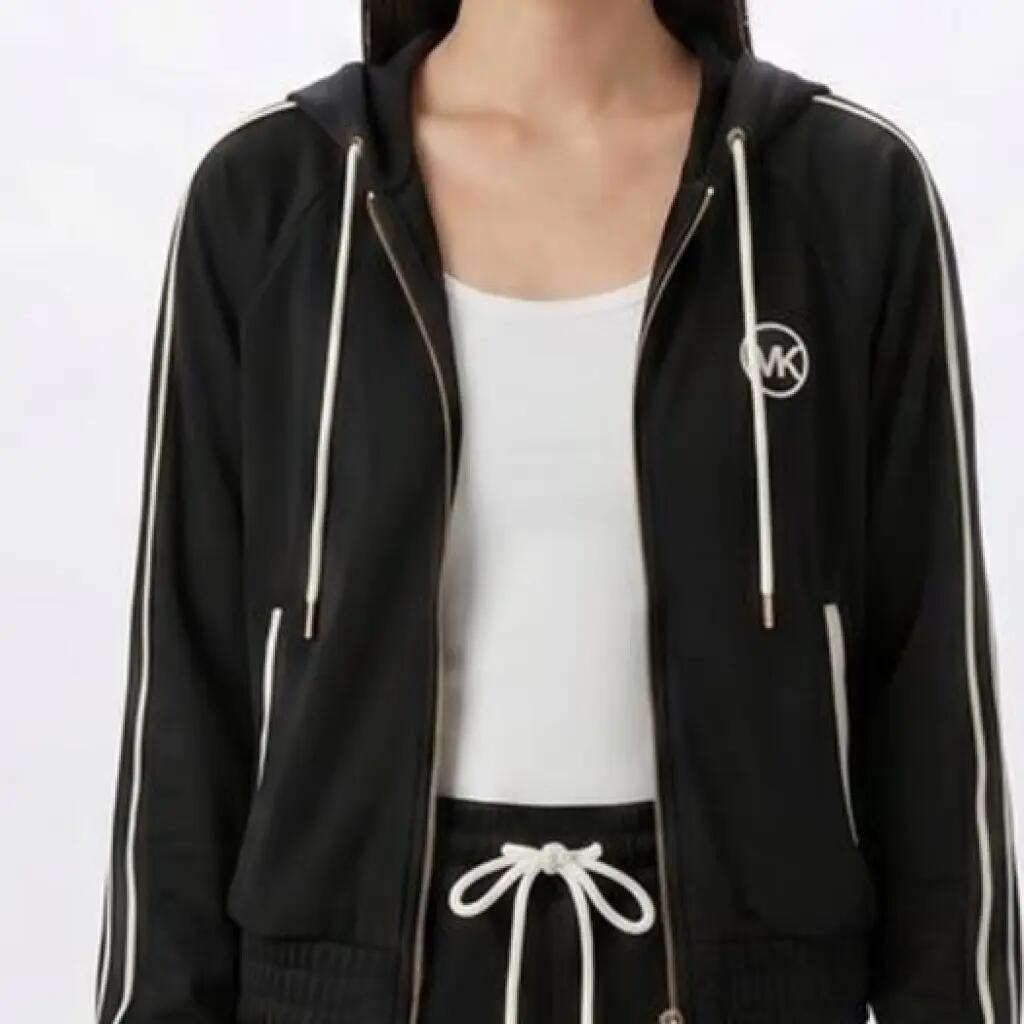 Giacca Michael Kors Modello Mr651x2k8n Cntrst Zip Frnt Trk Jkt Colore Nero 4/5