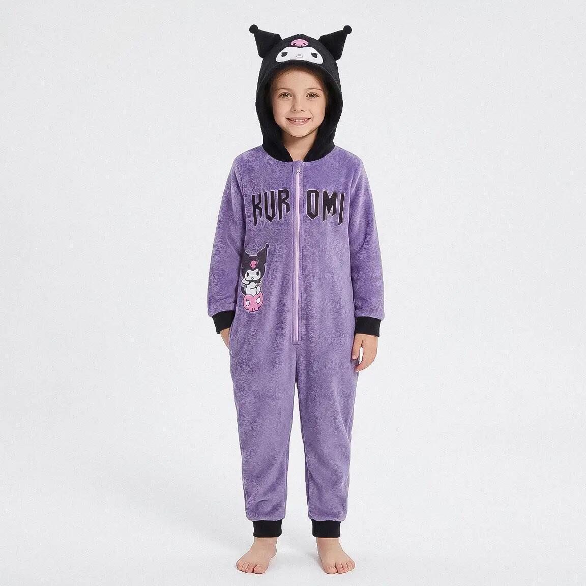 Schlafanzug Lang Kinder Hello Kitty Zweiteilig aus Polyester Flieder 4/6