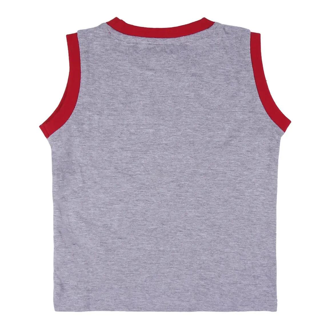 Pyjama Court Enfant Spiderman Deux Pièces en Coton Gris 3/5