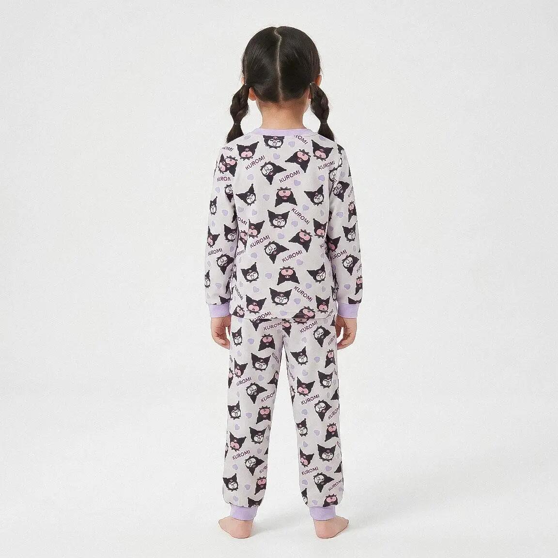 Pigiama Lungo Bambino Hello Kitty Due Pezzi in Poliestere Azzurro 5/6