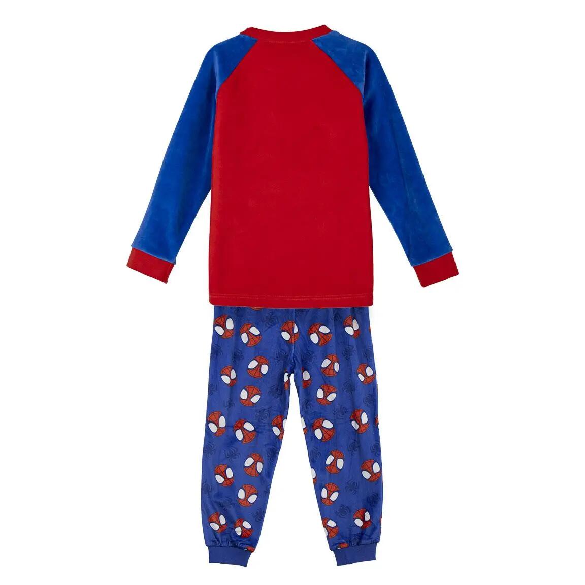 Pyjama Long Enfant Spidey Deux Pièces en Polyester Bleu 2/3