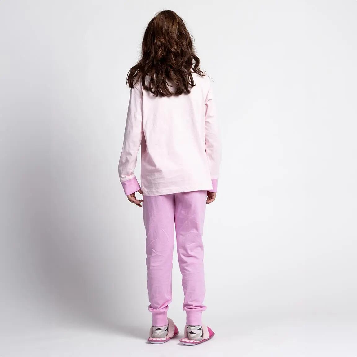 Schlafanzug Lang Kinder Barbie Zweiteilig aus Baumwolle Rosa 5/6