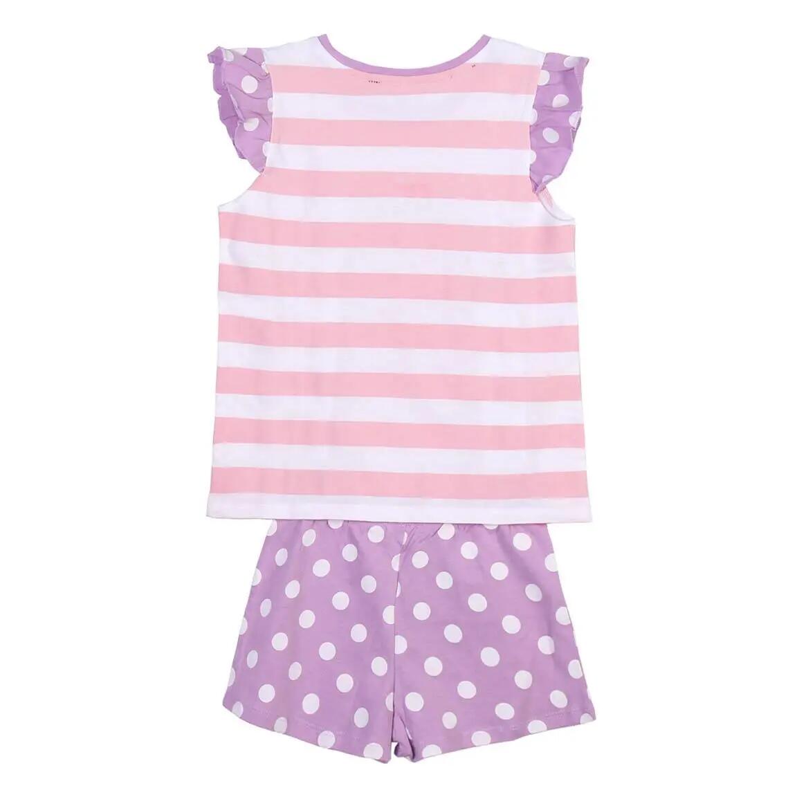 Pijama Corto Infantil Peppa Pig de Dos Piezas de Algodón Rosa 2/6
