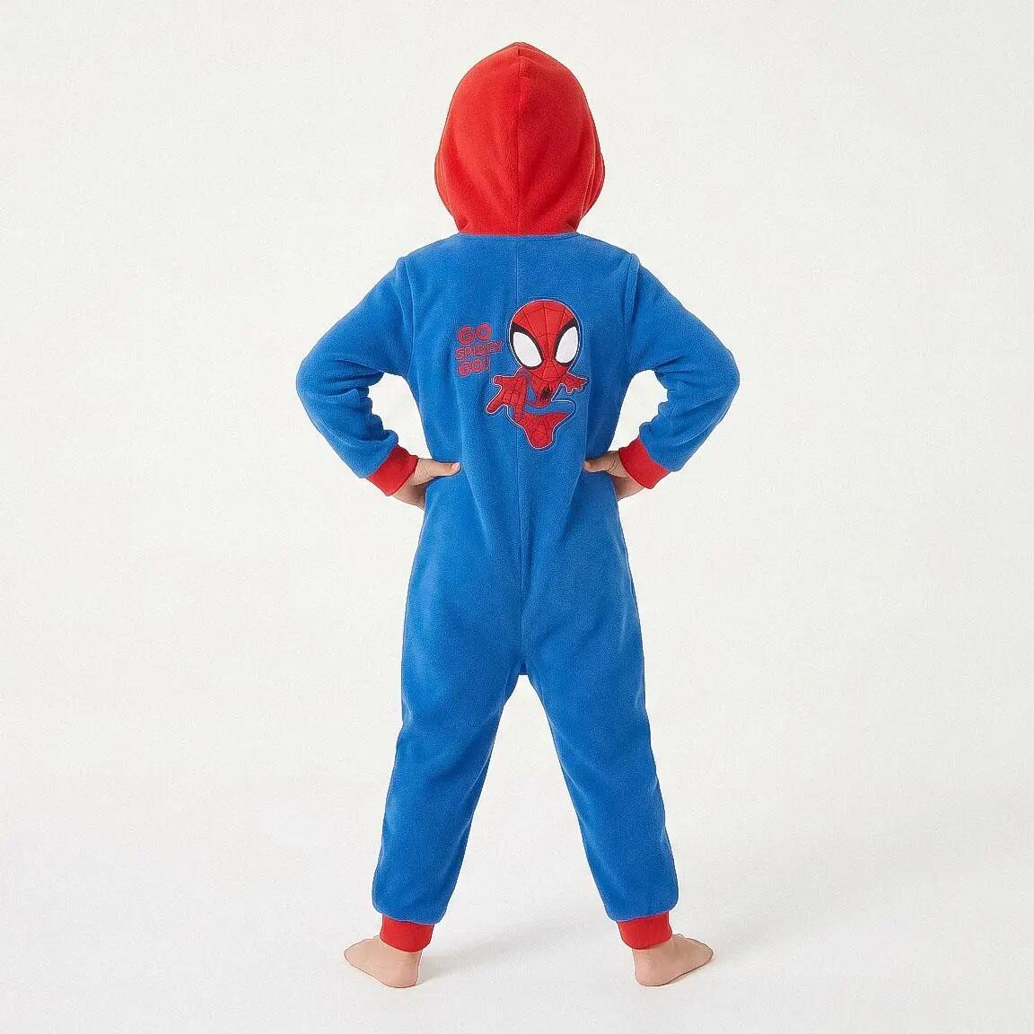 Pyjama Long Enfant Spidey Deux Pièces en Polyester Bleu 5/6