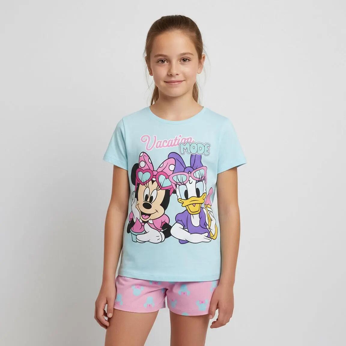Pyjama Kort Kinder Minnie Tweedelig van Katoen Lichtblauw 5/5