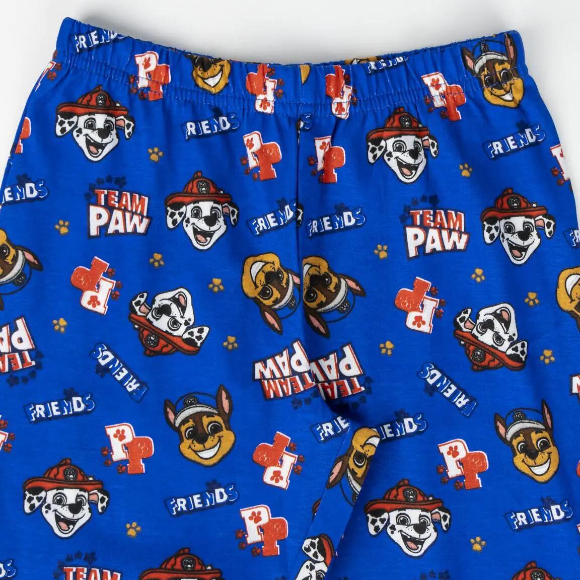 Pyjama Long Enfant Paw Patrol Deux Pièces en Coton Bleu 6/6