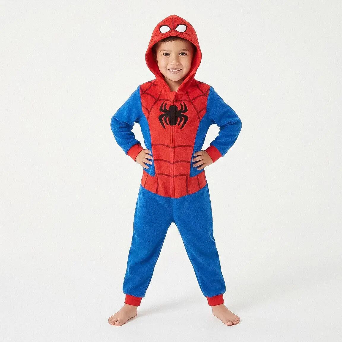 Pyjama Long Enfant Spidey Deux Pièces en Polyester Bleu 4/6