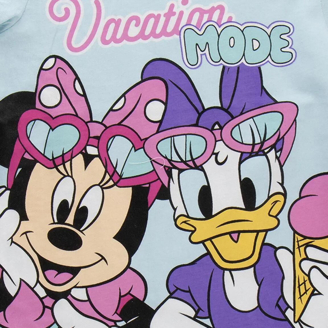 Pyjama Kort Kinder Minnie Tweedelig van Katoen Lichtblauw 3/5