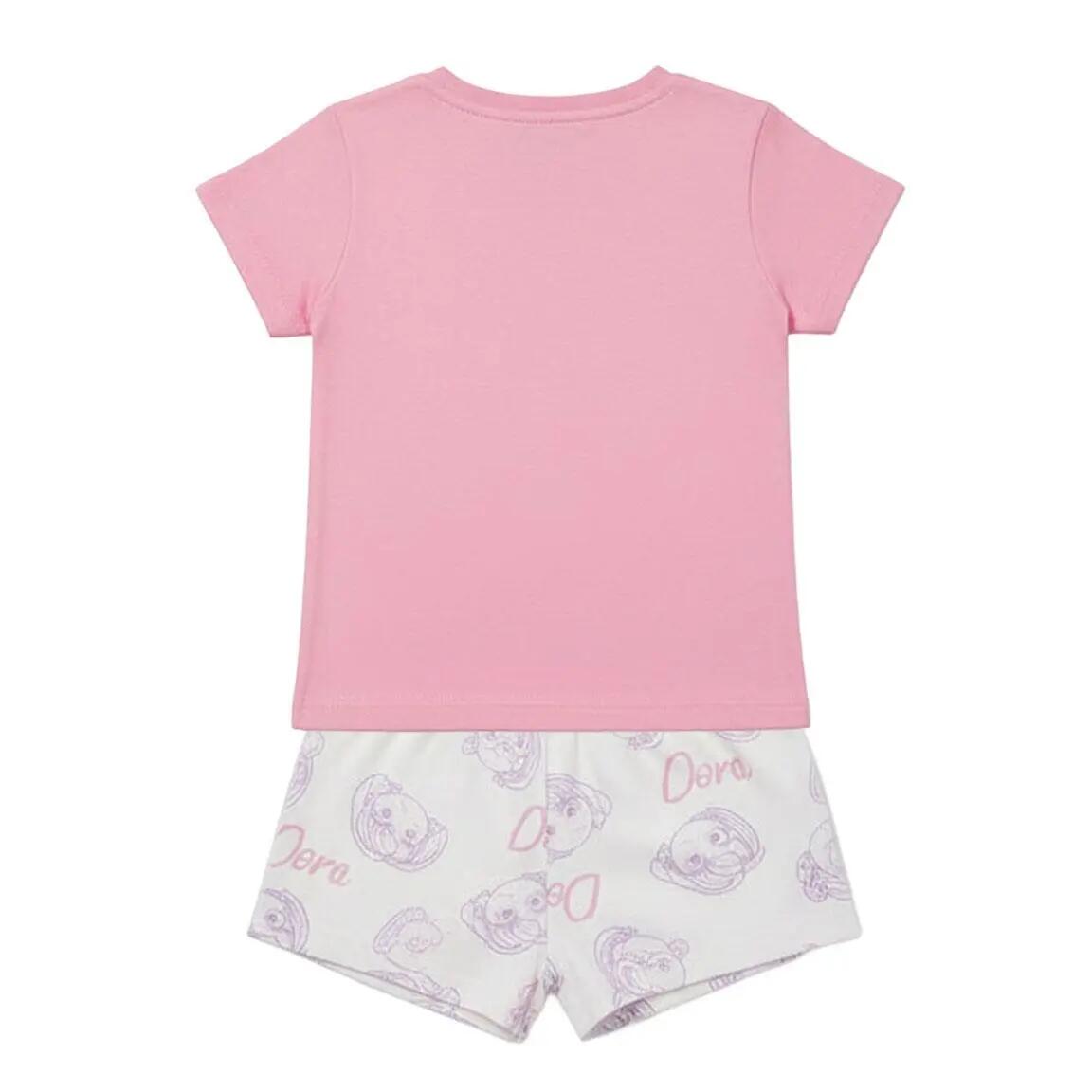Pyjama Kort Kinder Dora La Exploradora Tweedelig van Katoen Roze 2/6