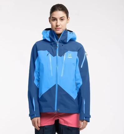 Kurtka Damska Turystyczna Spitz Jacket Women Nordic Blue/Baltic Blue