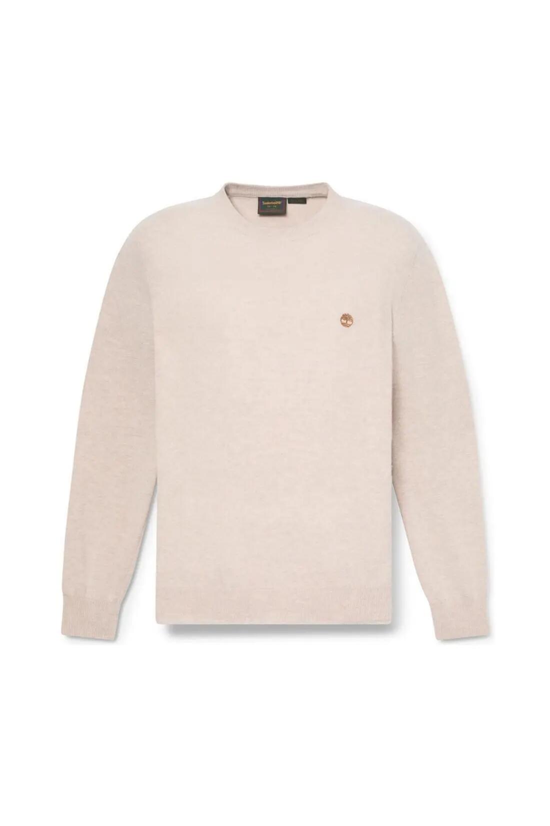 Herren - Sport - Pullover - Wollmix, regular, Rundhals - Sand 2/3