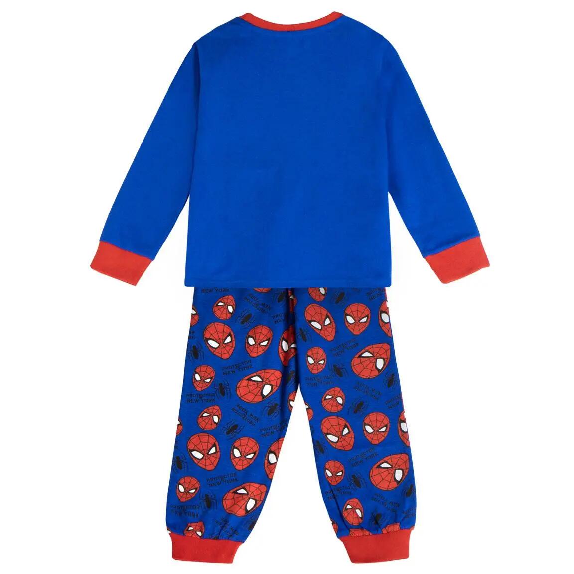 Pyjama Long Enfant Spiderman Deux Pièces en Coton et Polyester Rouge 2/4