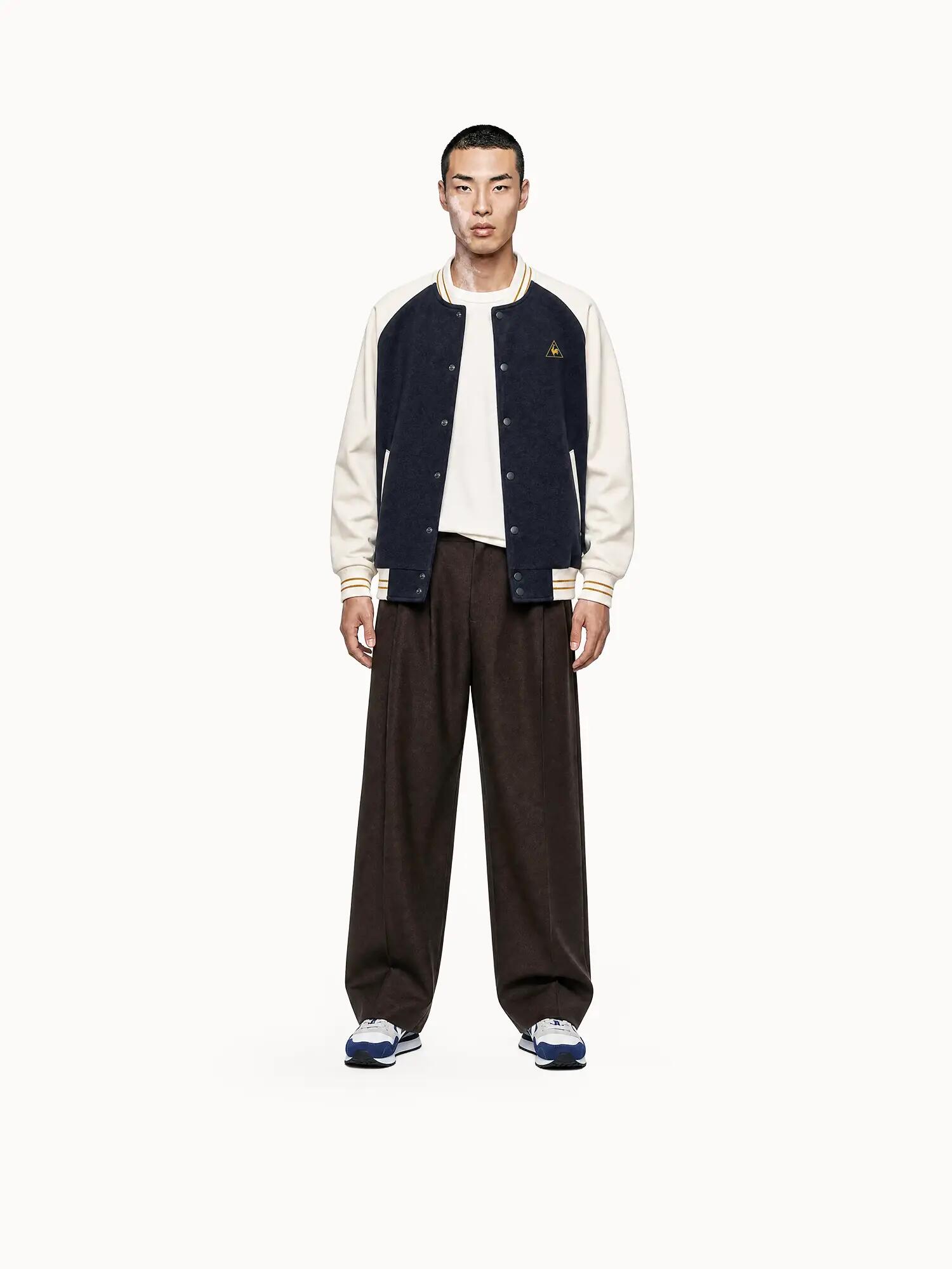 Bomber bi-matière Le Coq Sportif x Maradona effet piqué LCS CUP 4/5