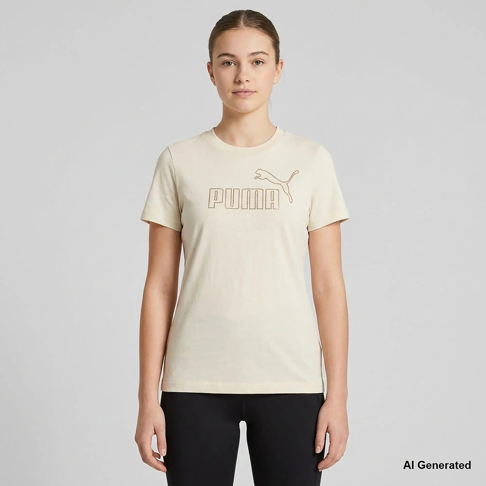 Koszulka Puma Ess Rhinestone Tee G Dzieci 2/4
