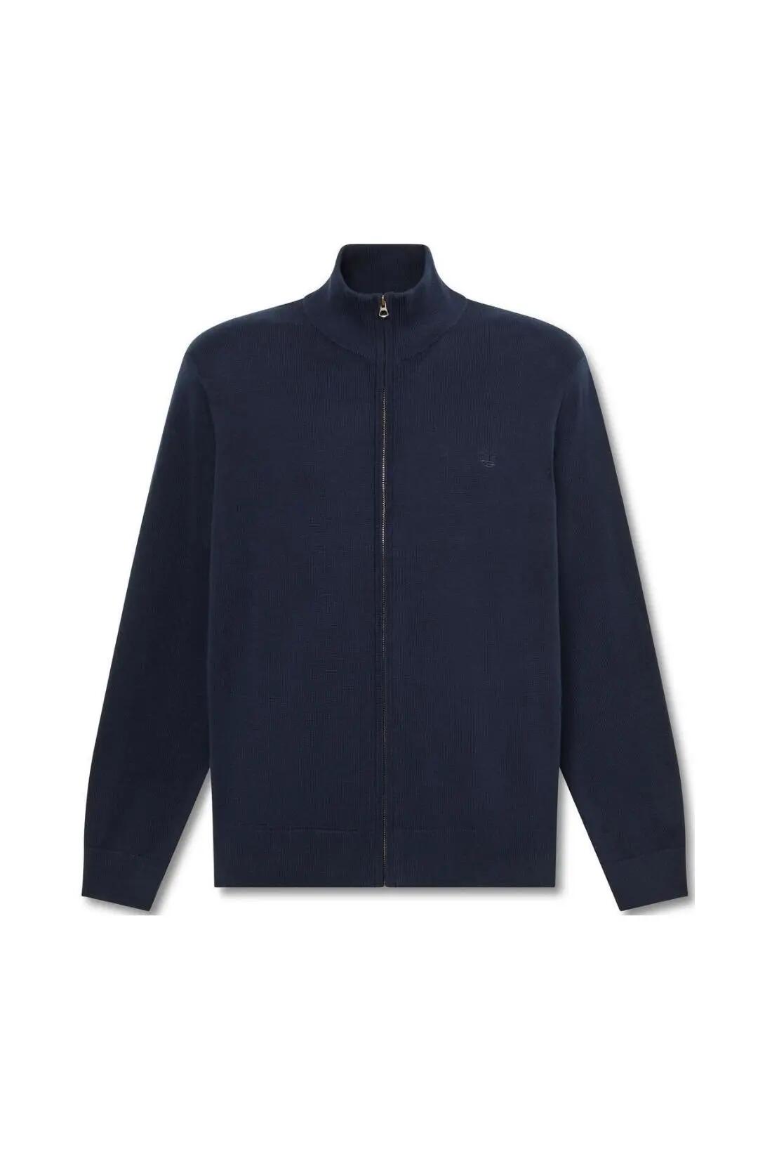 Sudadera - Sportswear - Hombre - Media cremallera - Azul marino 2/3