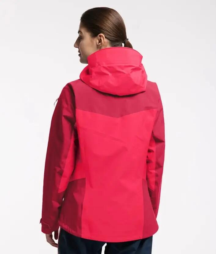 Kurtka Damska Turystyczna Spitz Jacket Women Scarlet Red/Dala Red 3/8