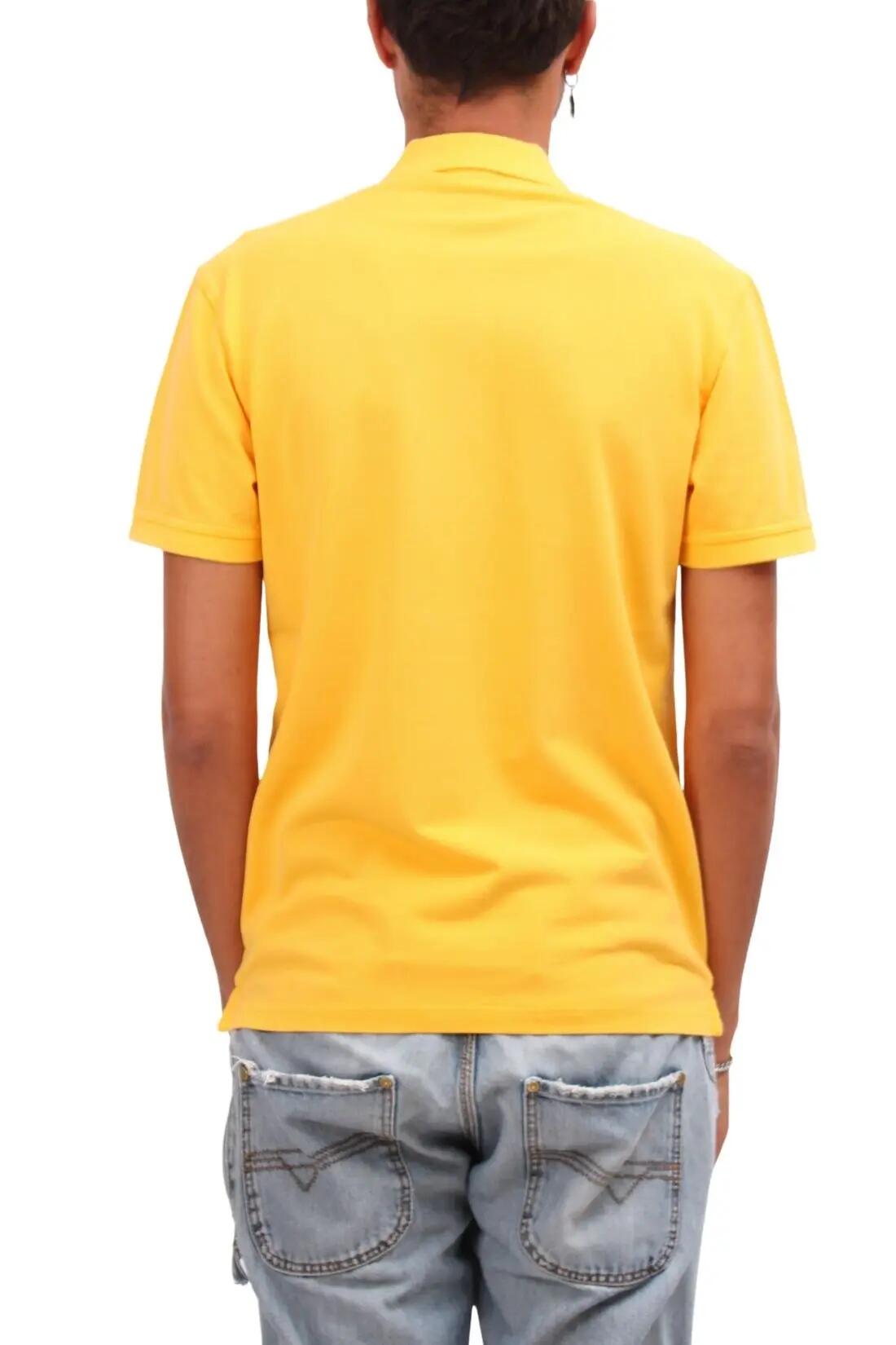 Polo - Casual - Hombre - Regular fit, mesh de algodón - Napapijri - Amarillo 3/4