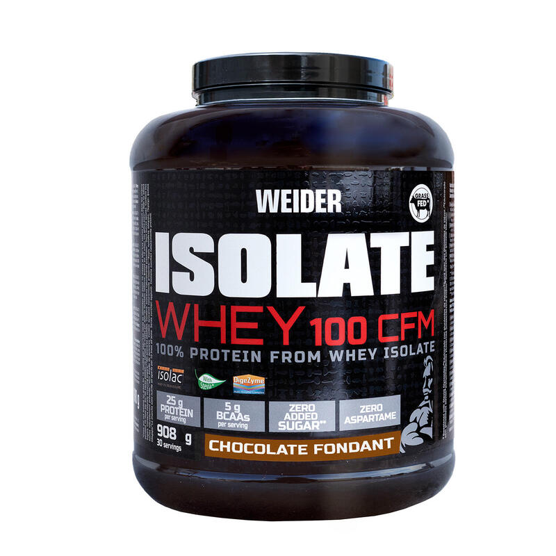 Weider- Isolate Whey 100 CFM 908 gr - 100% Aislado de Proteina de Suero -  Sabor
