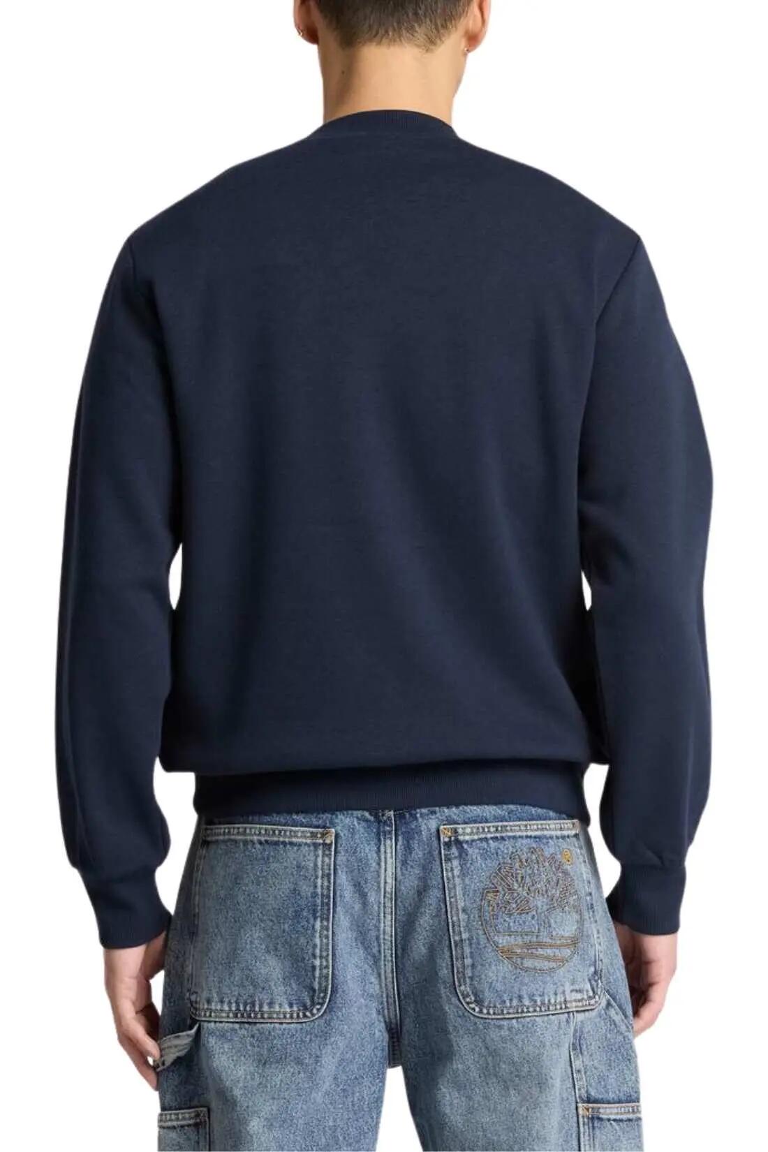 Sudadera - Casual - Hombre - Cuello redondo, Mangas largas, Logo - Azul marino 3/3