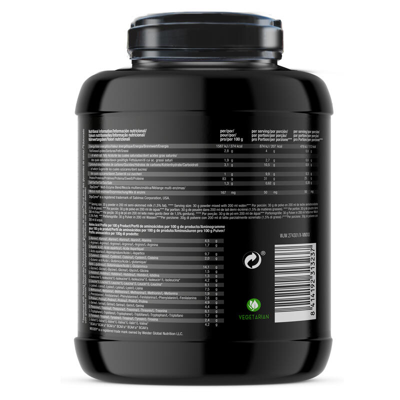 Weider- Isolate Whey 100 CFM 908 gr - 100% Aislado de Proteina de Suero -  Sabor