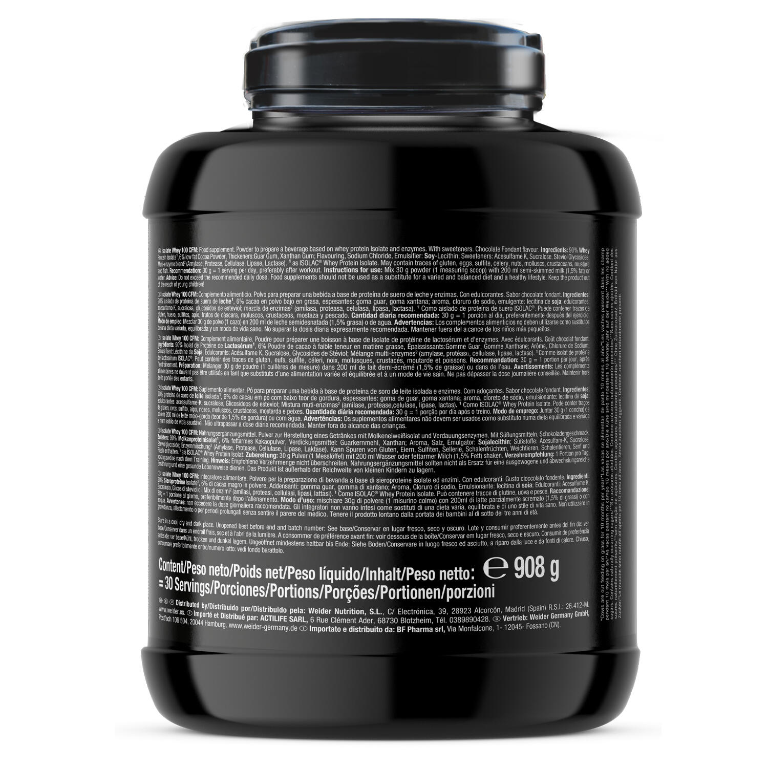 Isolate Whey 100% CFM, Chocolate, 908g 5/5