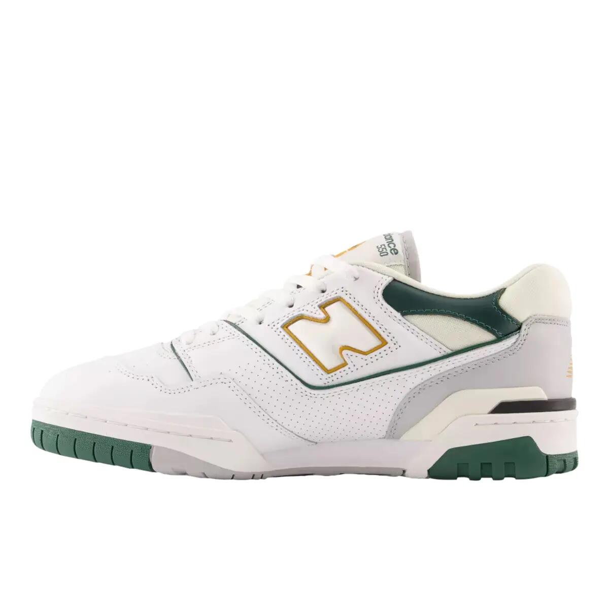 New Balance 550 White Nightwatch Green 2/6