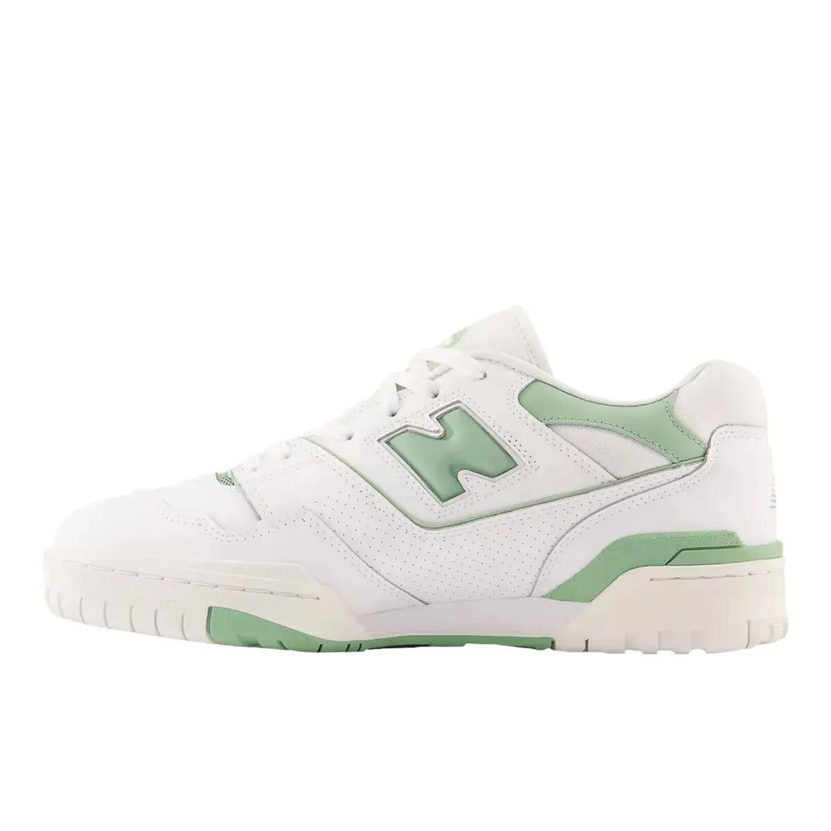 New Balance 550 White Mint Green 2/6