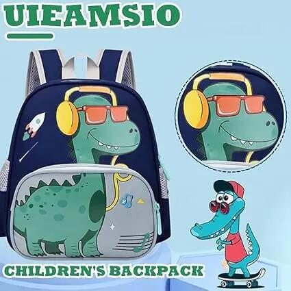 Petit sac à dos pour garçons (motif dinosaure) – Sac à dos imperméable pour tout 3/5