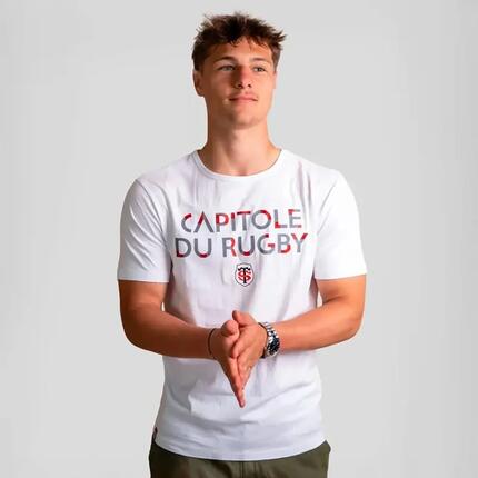T-shirt Stade Toulousain Capitole du rugby Blanc