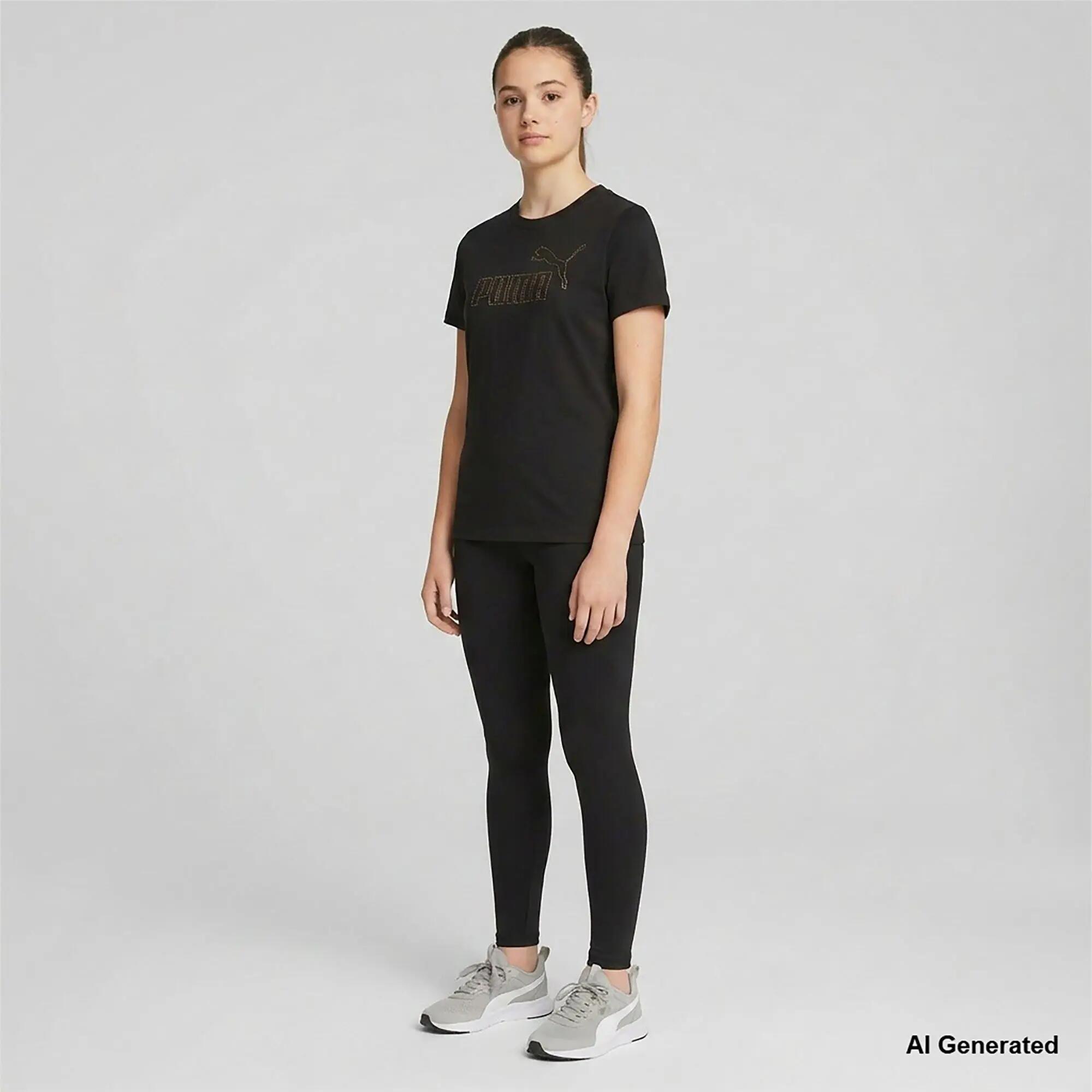 T-Shirt Puma Ess Rhinestone Tee G Criança 3/4