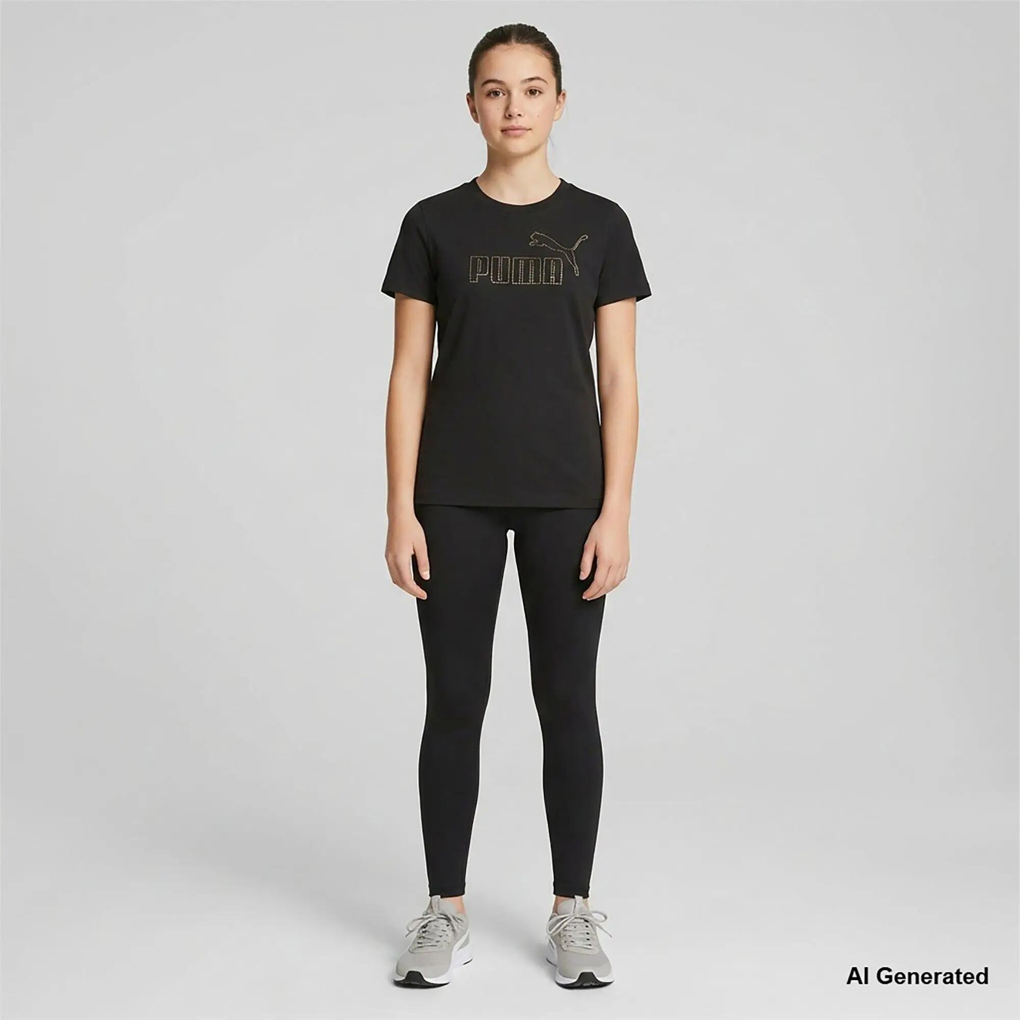 T-Shirt Puma Ess Rhinestone Tee G Criança 2/4