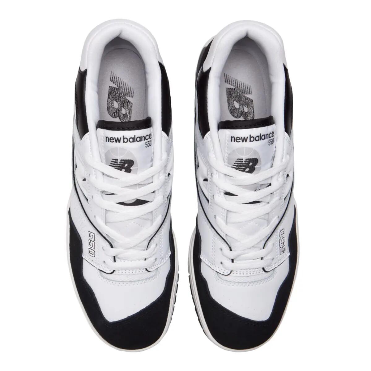 New Balance 550 White Black Rain Cloud 3/6