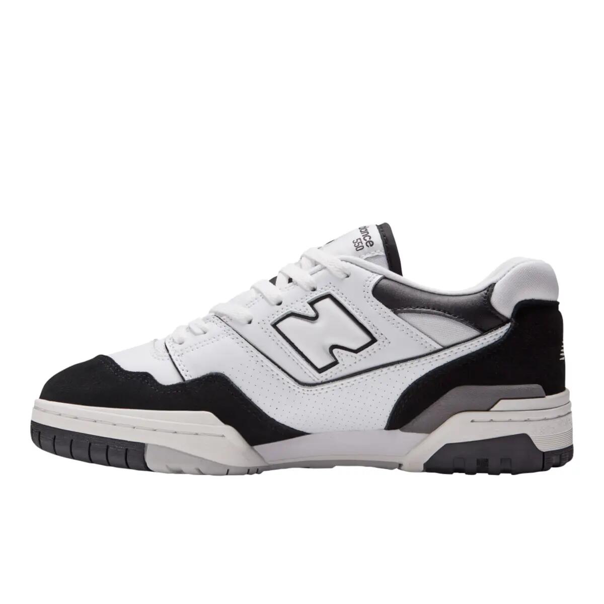 New Balance 550 White Black Rain Cloud 2/6