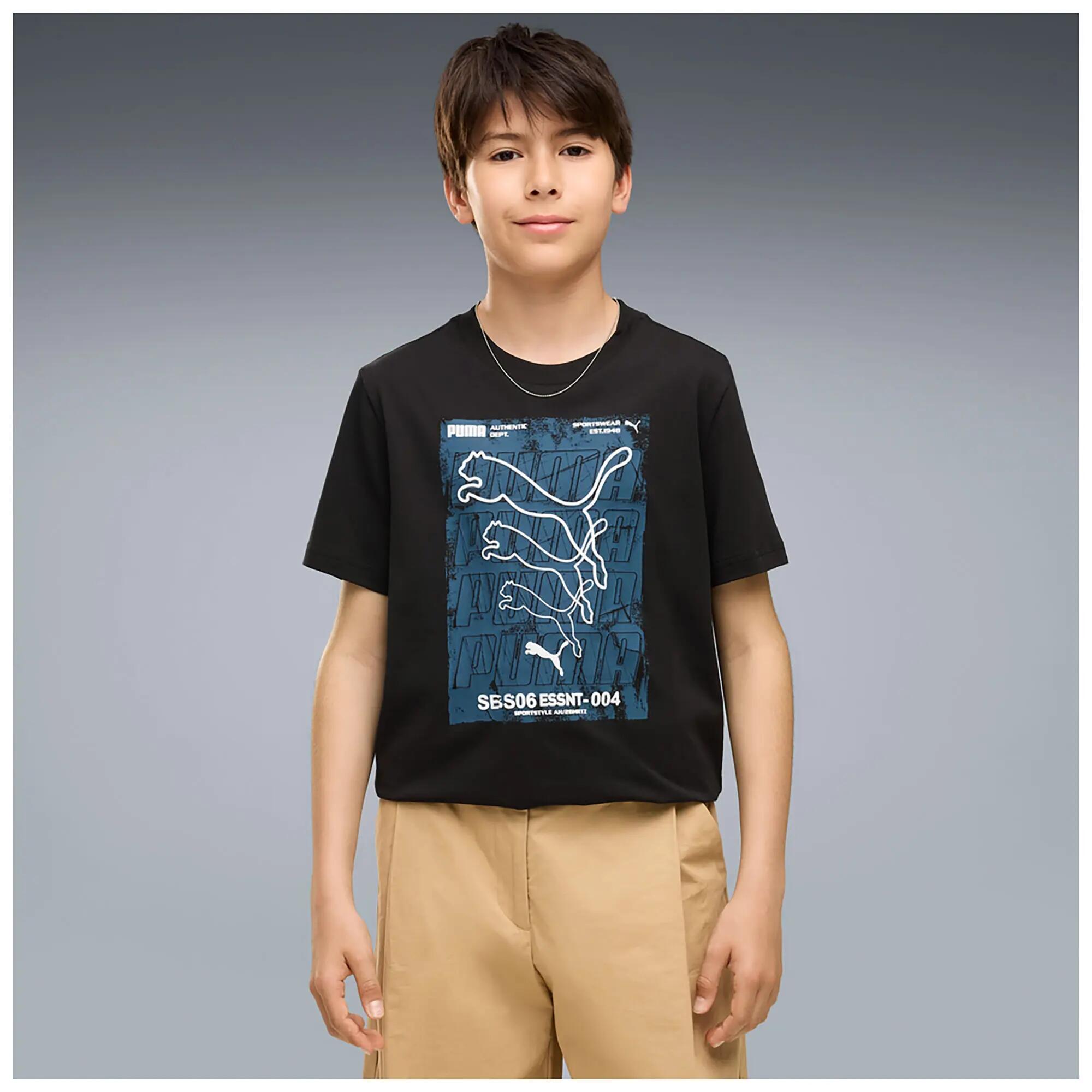 T-Shirt Puma Graphic Box Tee B Criança 4/4