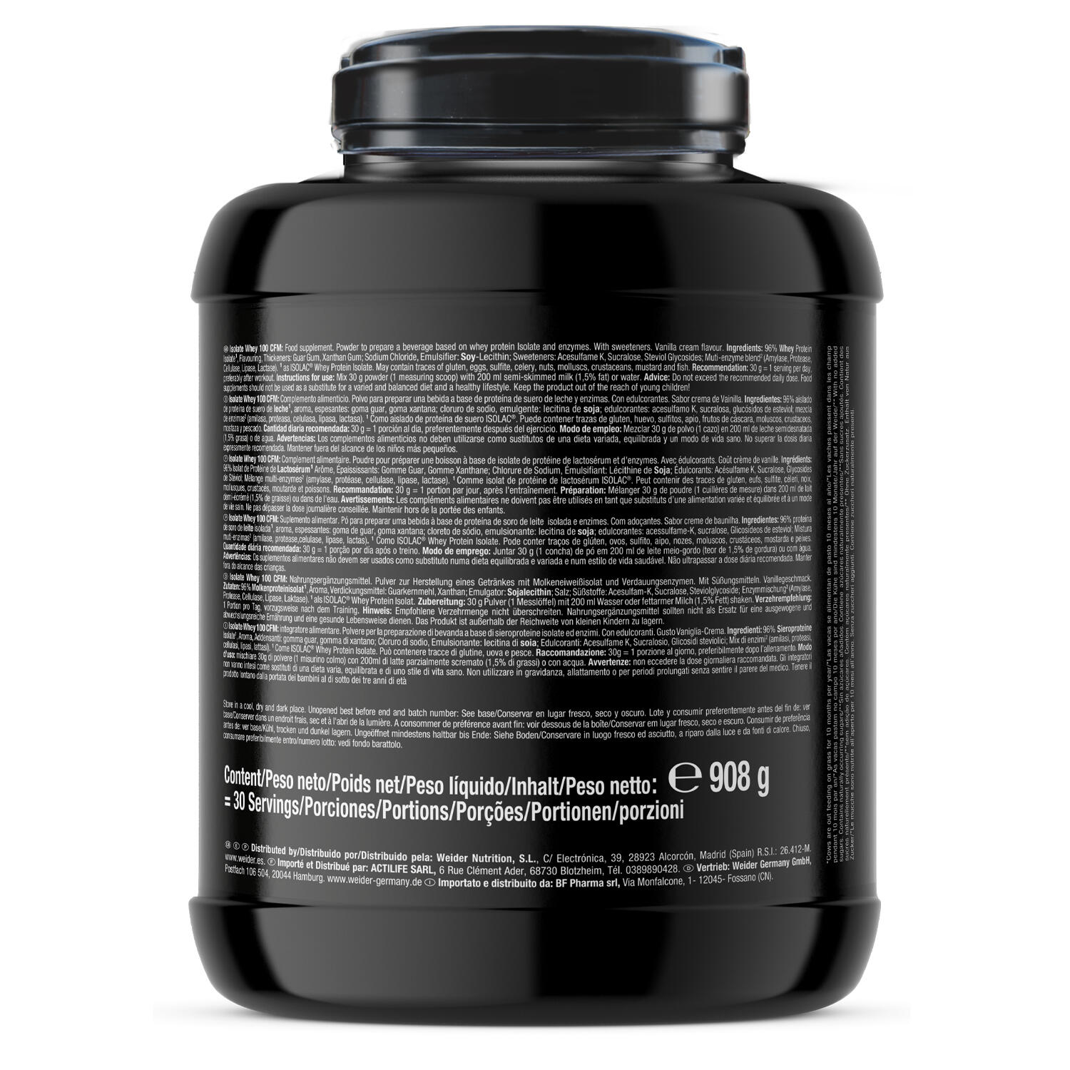 Whey isolate - Isolate Whey 100 CFM - Crème à la Vanille 5/5