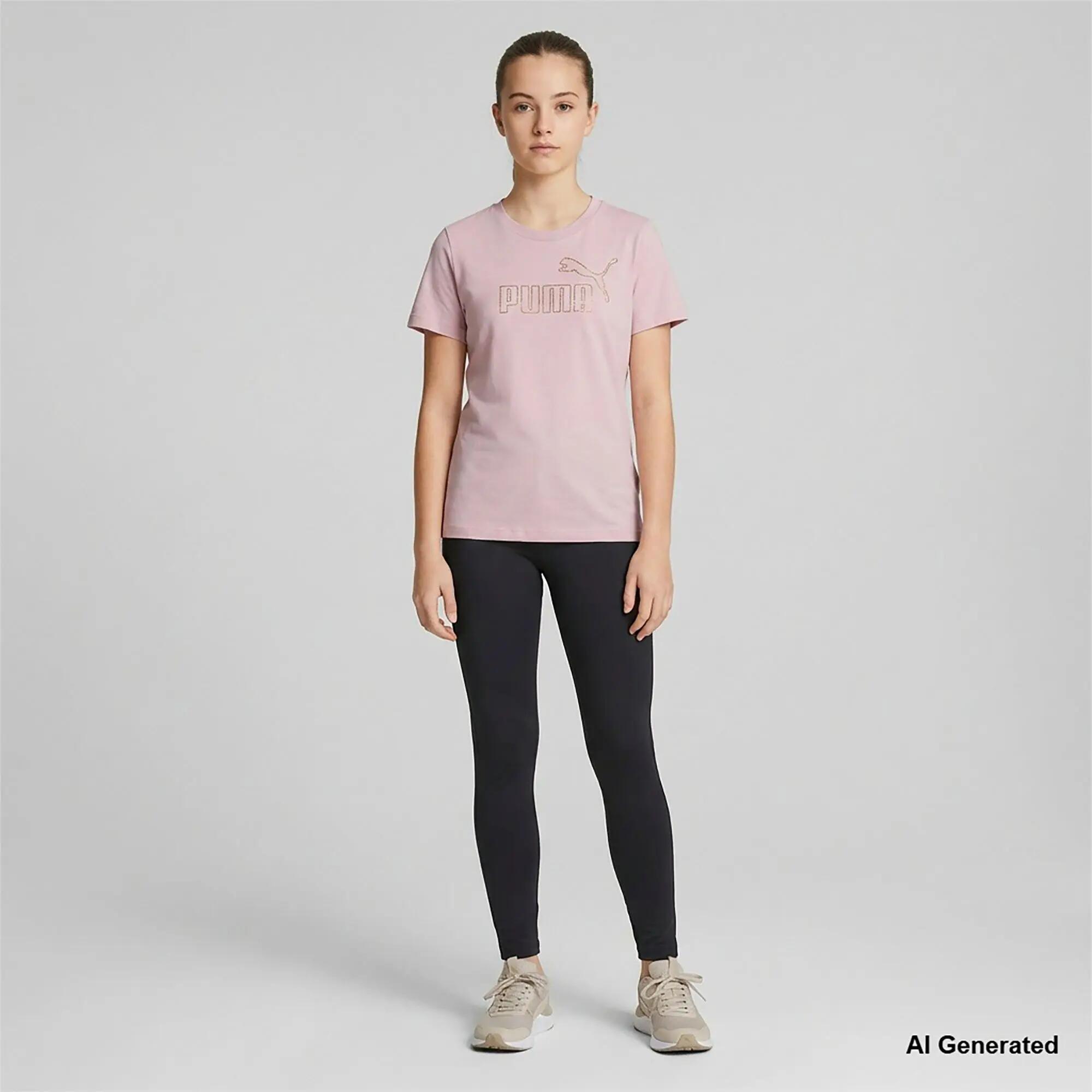 T-Shirt Puma Ess Rhinestone Tee G Dzieci 2/4