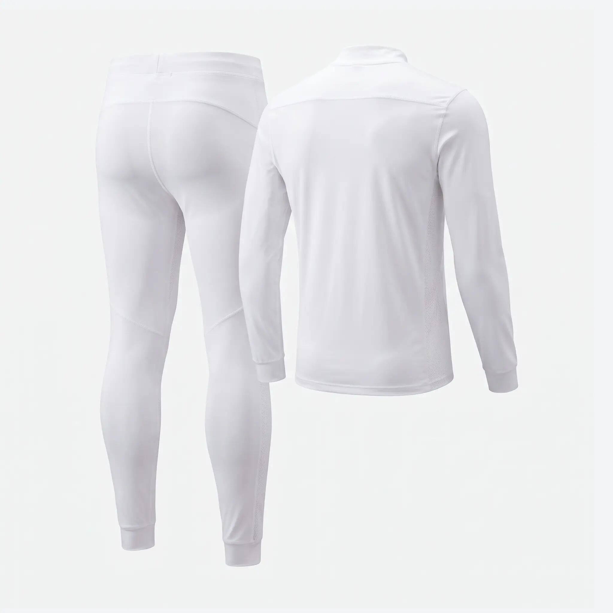 Funktionsunterwäsche Herren Set dünn, Skiunterwäsche Langarmshirt Unterhose 3/4