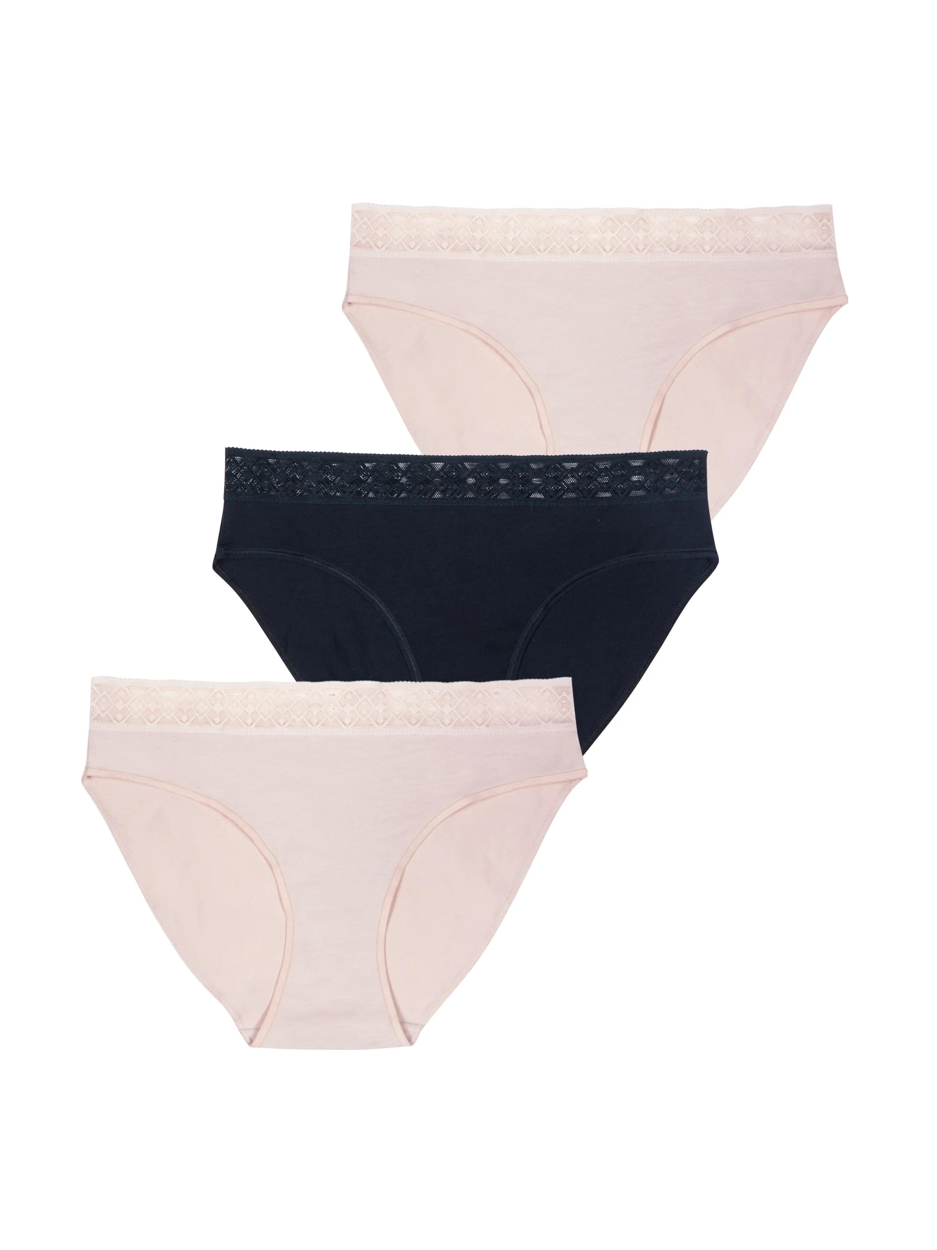 Lot de 3 slips femme Trio Dentelle 3/4