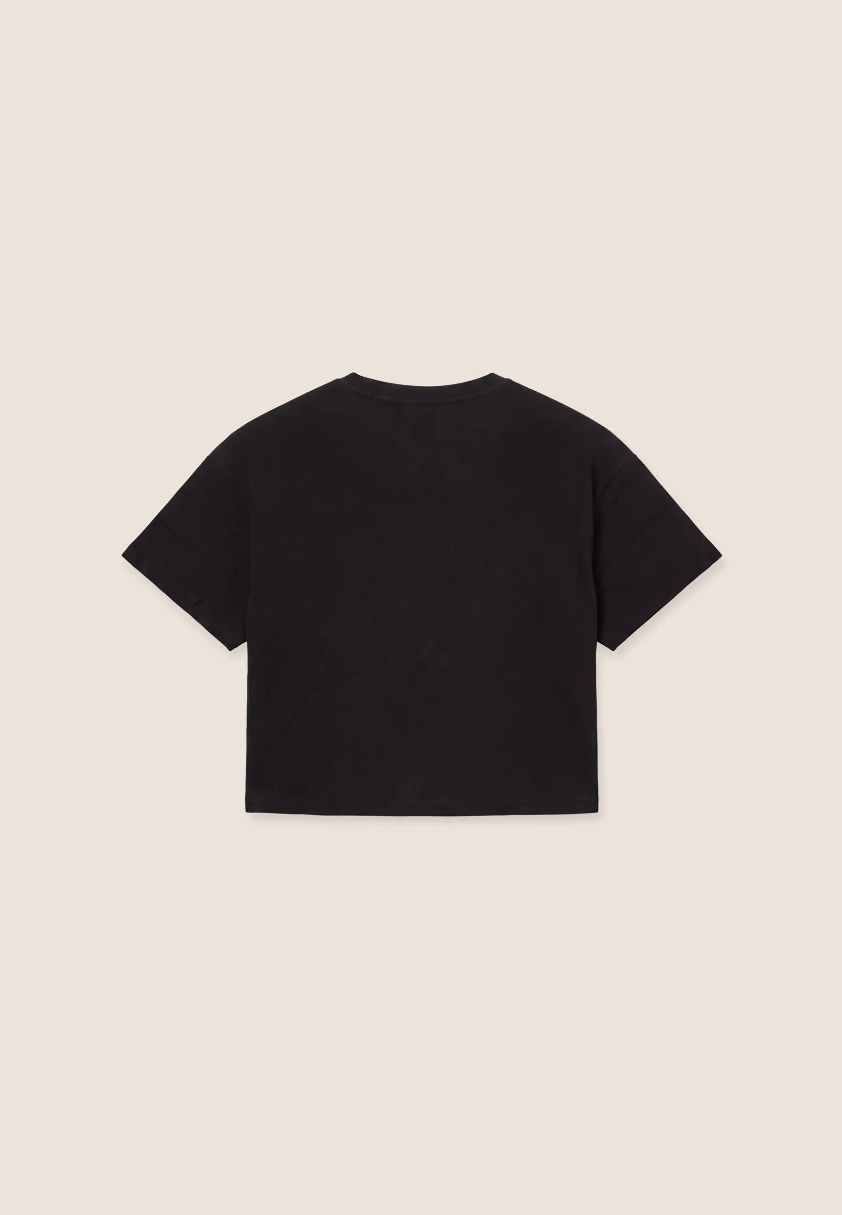 Camiseta básica de mujer, corta, cómoda y de escote redondo 2/3